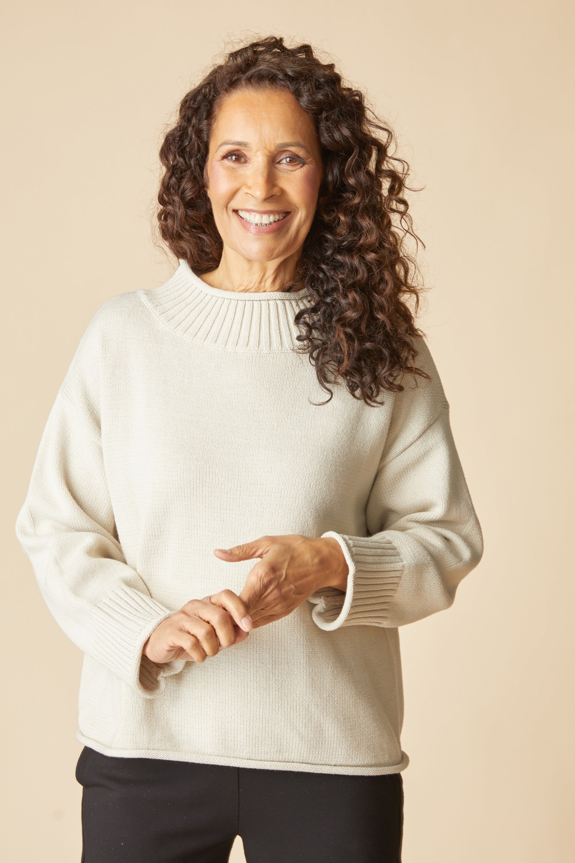 SEPT | H83483 COZY CABIN SWEATER-Uncategorised-HABITAT-Coriander
