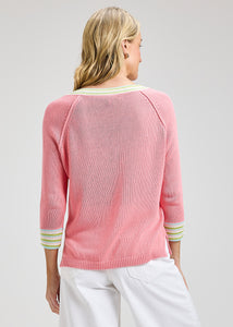 PULLOVER SWEATER | CROCHET TRIM-Jackets & Sweaters-ZAKET & PLOVER-Coriander
