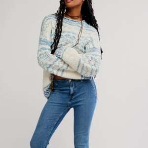 PULLOVER SWEATER | DANI PATTERNED-Jackets & Sweaters-FREE PEOPLE-Coriander