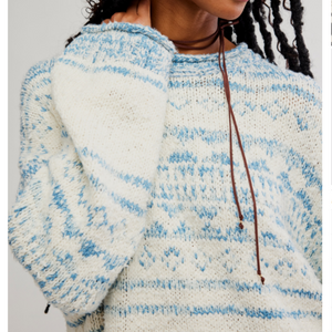 PULLOVER SWEATER | DANI PATTERNED-Jackets & Sweaters-FREE PEOPLE-SMALL-CLOUD COMBO-Coriander