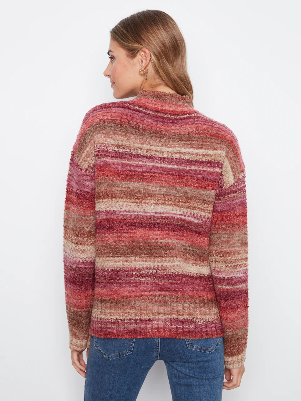 PULLOVER SWEATER | DROP SHOULDER: MULBERRY