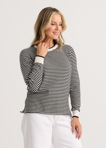 PULLOVER SWEATER | EVERYDAY STRIPE-Jackets & Sweaters-ZAKET & PLOVER-XSMALL-WHITE-Coriander