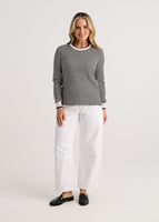 PULLOVER SWEATER | EVERYDAY STRIPE-Jackets & Sweaters-ZAKET & PLOVER-Coriander