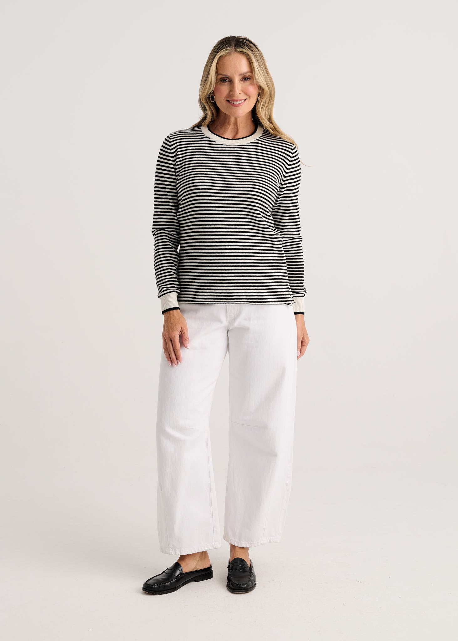 PULLOVER SWEATER | EVERYDAY STRIPE-Jackets & Sweaters-ZAKET & PLOVER-Coriander