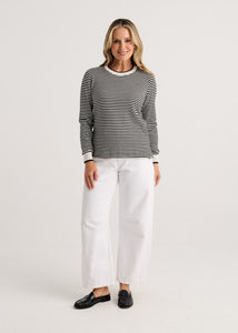 PULLOVER SWEATER | EVERYDAY STRIPE-Jackets & Sweaters-ZAKET & PLOVER-Coriander