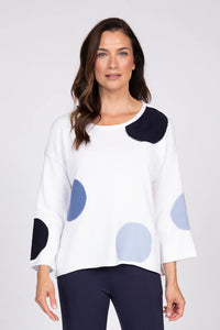 PULLOVER SWEATER | FULL CIRCLE-Jackets & Sweaters-OLIVIA-SMALL-WHITE-Coriander