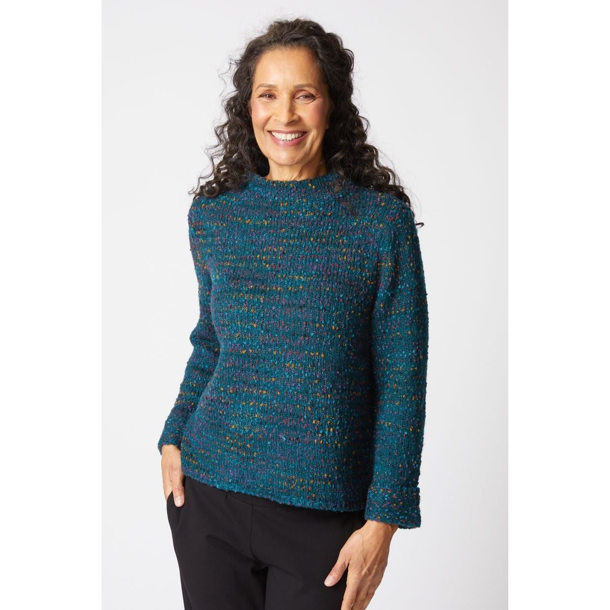 PULLOVER SWEATER | FUNNEL NECK-Jackets & Sweaters-HABITAT-XSMALL-JUNIPER-Coriander