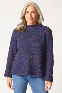 PULLOVER SWEATER | FUNNEL NECK-Jackets & Sweaters-HABITAT-XSMALL-NAVY-Coriander