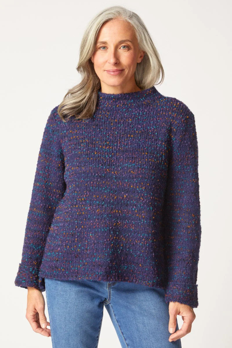 PULLOVER SWEATER | FUNNEL NECK-Jackets & Sweaters-HABITAT-XSMALL-NAVY-Coriander