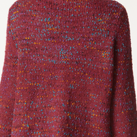 PULLOVER SWEATER | FUNNEL NECK-Jackets & Sweaters-HABITAT-XSMALL-WINE-Coriander