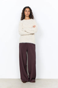 PULLOVER SWEATER | HEIDA CABLE KNIT-Jackets & Sweaters-SOYACONCEPT-Coriander