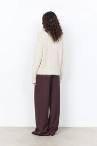 PULLOVER SWEATER | HEIDA CABLE KNIT-Jackets & Sweaters-SOYACONCEPT-Coriander