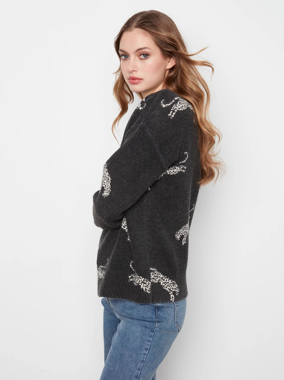 PULLOVER SWEATER | LEOPARDS