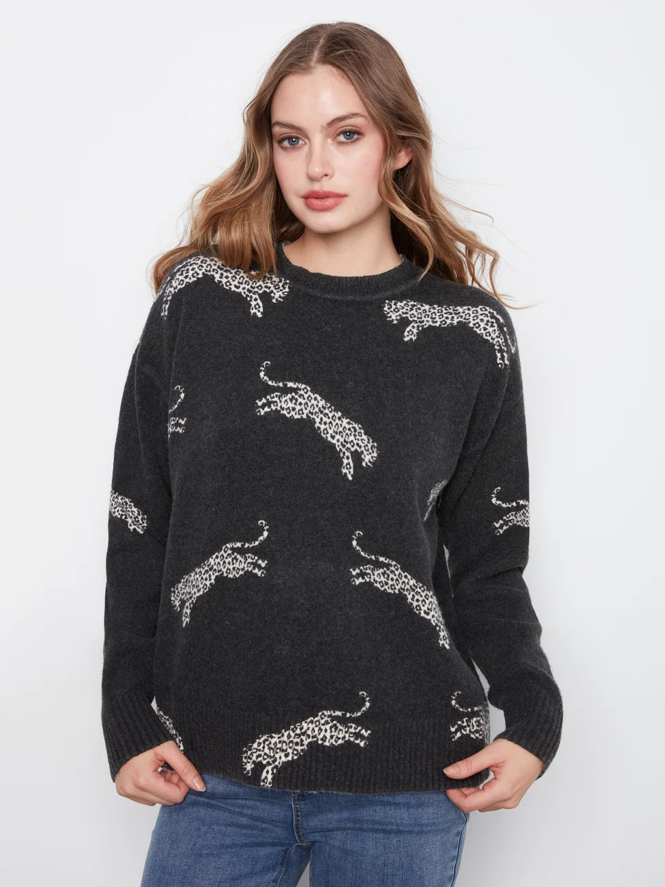 PULLOVER SWEATER | LEOPARDS