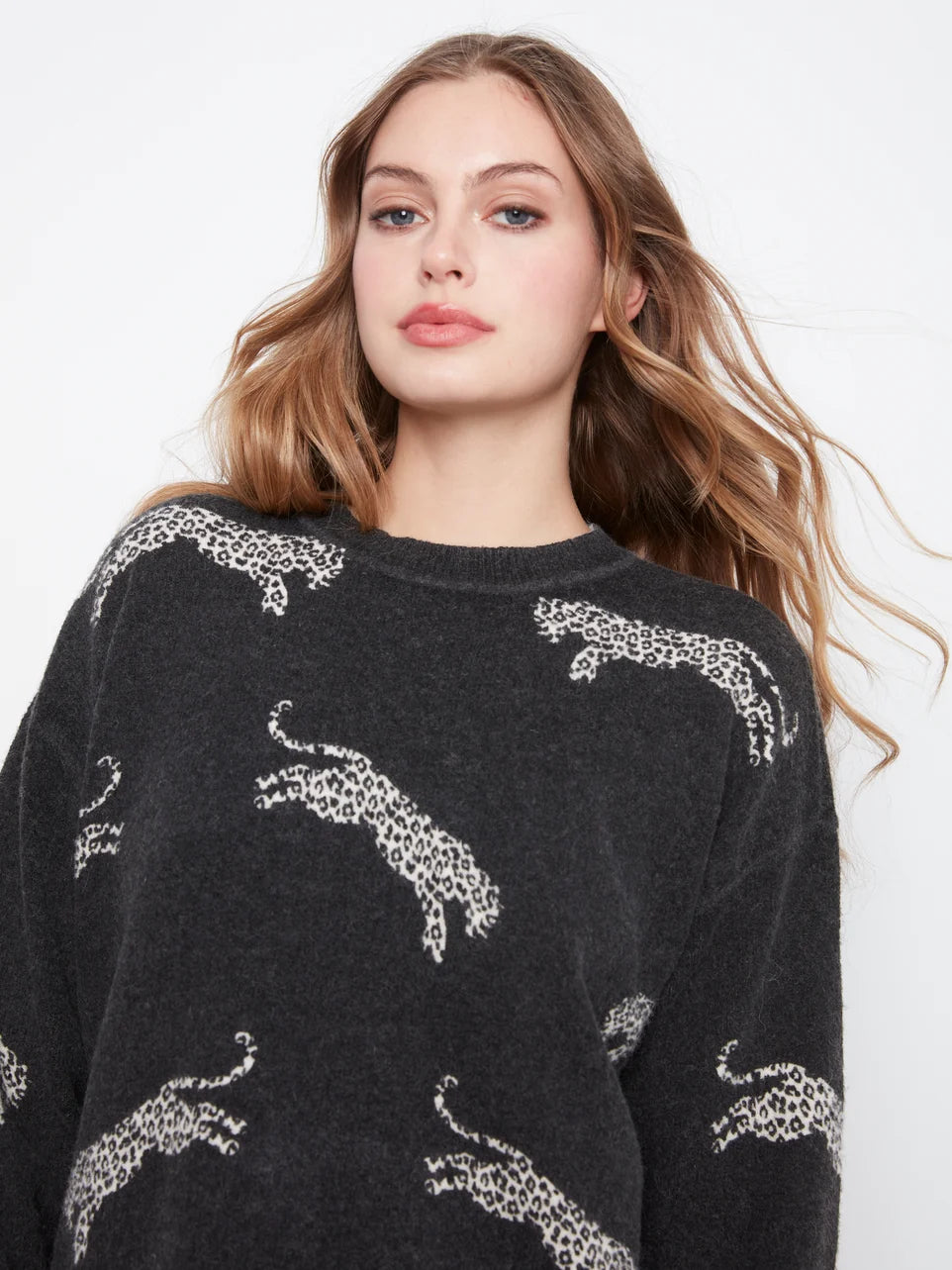 PULLOVER SWEATER | LEOPARDS
