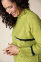 PULLOVER SWEATER | MIXED CABLE STITCH-Jackets & Sweaters-HABITAT-Coriander
