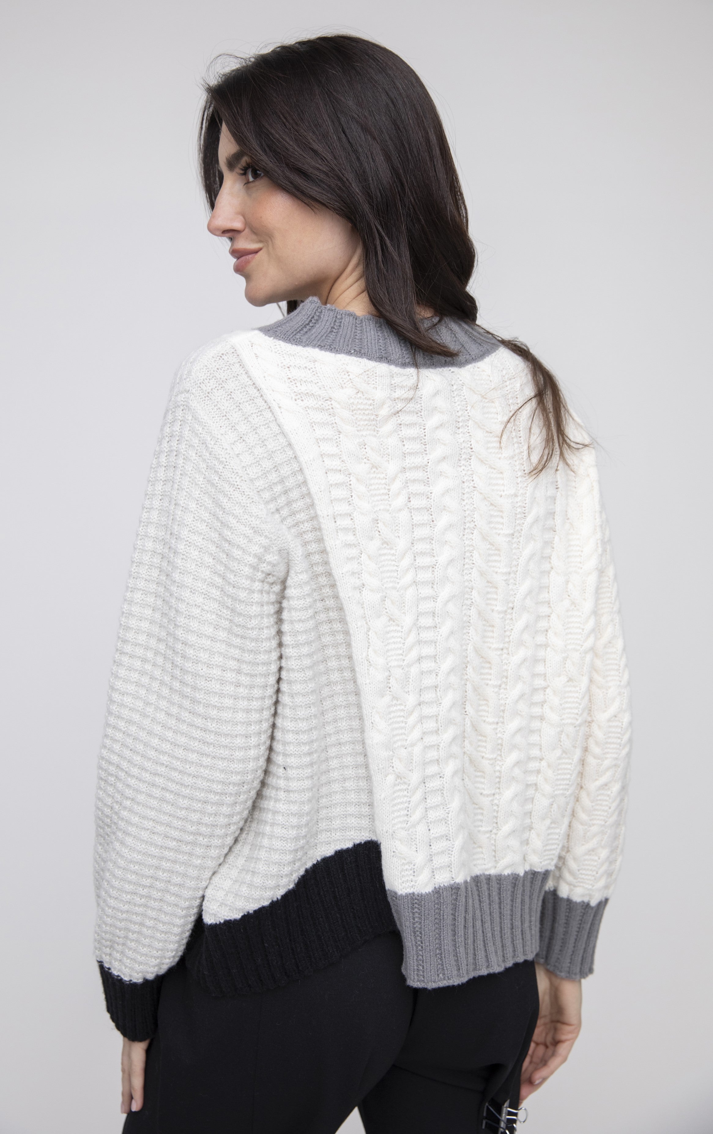 PULLOVER SWEATER | MIXED STITCH-Jackets & Sweaters-LIV BY HABITAT-Coriander