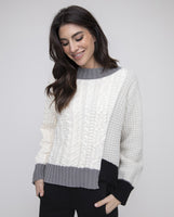 PULLOVER SWEATER | MIXED STITCH-Jackets & Sweaters-LIV BY HABITAT-SMALL-MULTI-Coriander