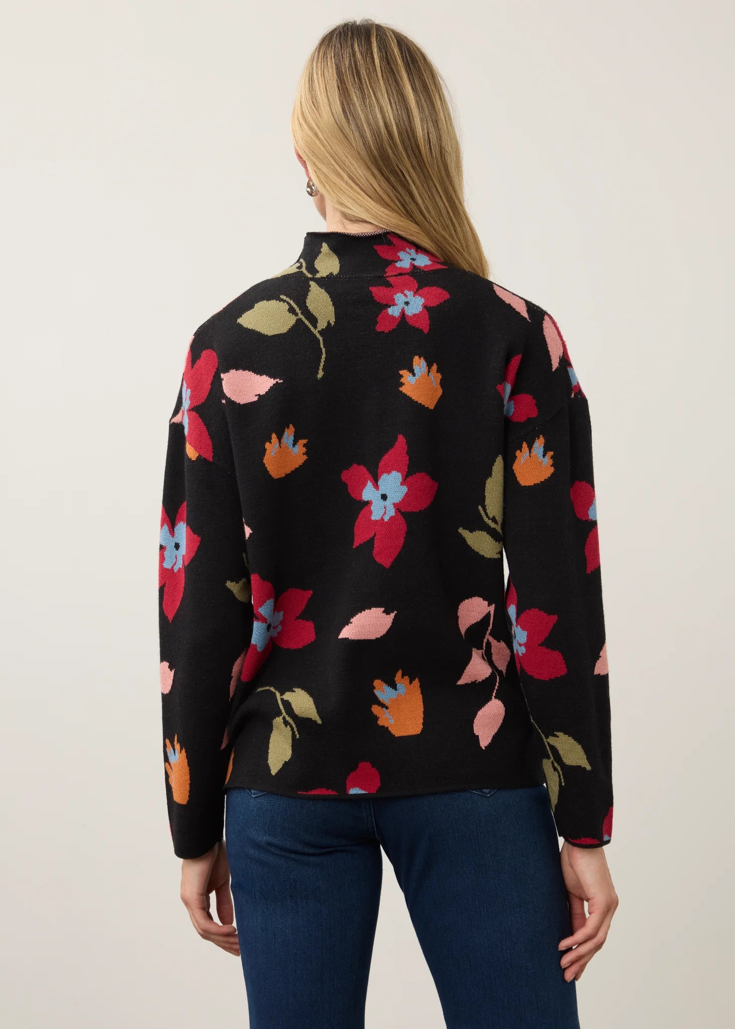 1301535 MOCK NECK LOOSE FIT SWEATER better decription-Jackets & Sweaters-FRENCH DRESSING JEANS-Coriander