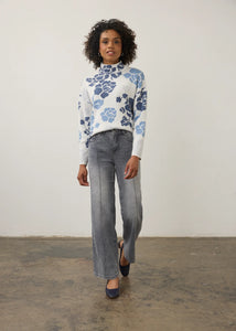 1301535 MOCK NECK LOOSE FIT SWEATER better decription-Jackets & Sweaters-FRENCH DRESSING JEANS-Coriander