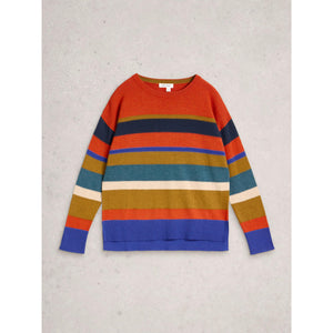 PULLOVER SWEATER | OLIVE STITCHED-Jackets & Sweaters-WHITE STUFF-10-RED-MULTI-Coriander