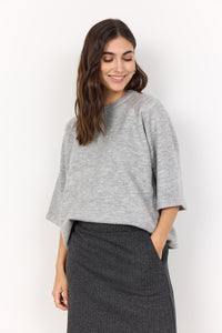 PULLOVER SWEATER | ORLEAN-Jackets & Sweaters-SOYACONCEPT-XSMALL-LIGHT GREY-Coriander