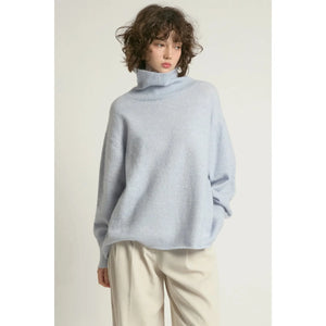 PULLOVER SWEATER | SLOUCH TURTLENECK-Jackets & Sweaters-LOOK BY M-Coriander