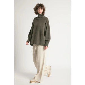 PULLOVER SWEATER | SLOUCH TURTLENECK-Jackets & Sweaters-LOOK BY M-Coriander