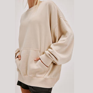 PULLOVER SWEATER | SLOW IT DOWN-Tops-FREE PEOPLE-Coriander