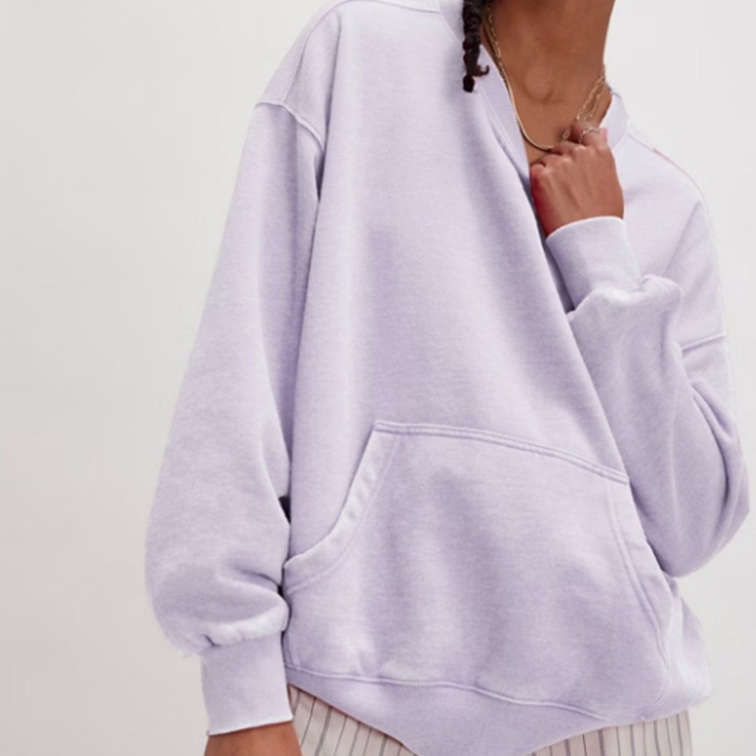 PULLOVER SWEATER | SLOW IT DOWN-Tops-FREE PEOPLE-XSMALL-LILAC MARBLE-Coriander