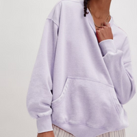 PULLOVER SWEATER | SLOW IT DOWN-Tops-FREE PEOPLE-XSMALL-LILAC MARBLE-Coriander