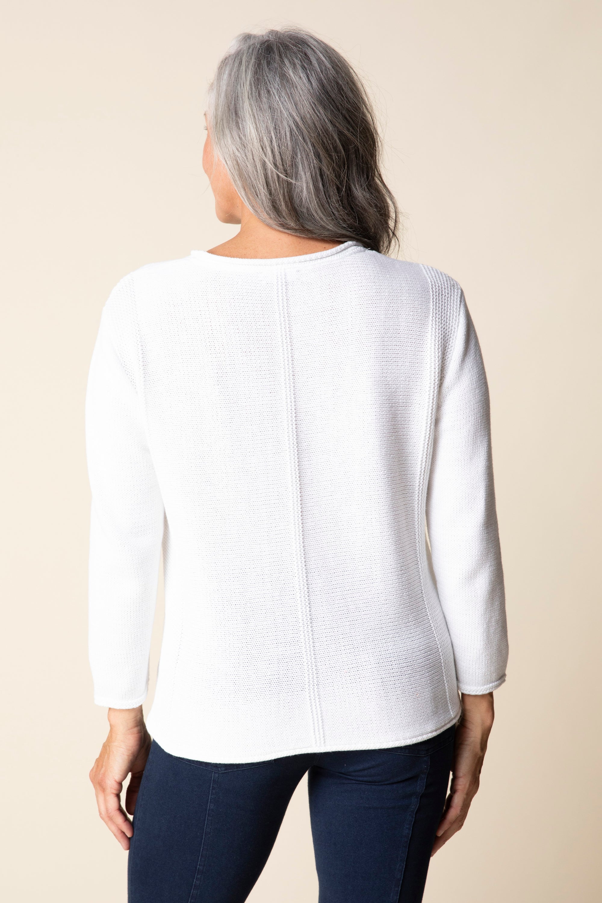 PULLOVER SWEATER | TIDAL V-NECK-Jackets & Sweaters-HABITAT-Coriander