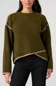 PULLOVER SWEATER | TULIP HEM-Jackets & Sweaters-LIVERPOOL-Coriander