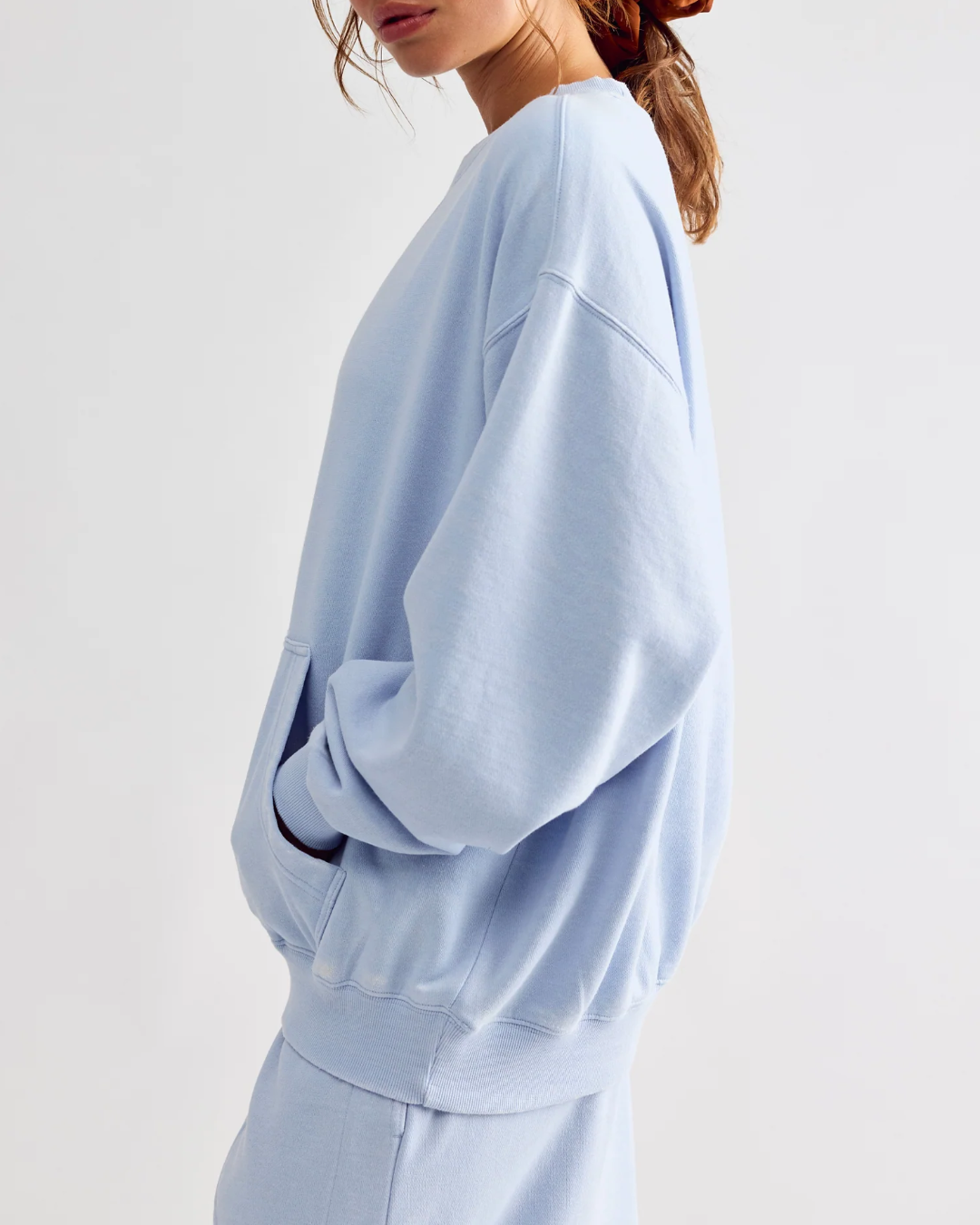 PULLOVER SWEATSHIRT | SLOW IT DOWN-Tops-FREE PEOPLE-Coriander