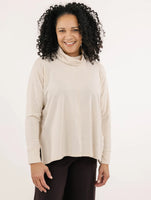 PULLOVER TOP | JASPER-Tops-SHANNON PASSERO-SMALL-MED-HEATHER ALMOND-Coriander