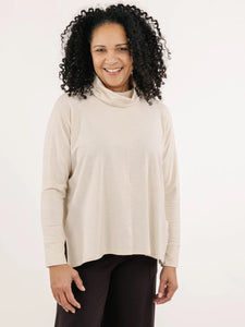 PULLOVER TOP | JASPER-Tops-SHANNON PASSERO-SMALL-MED-HEATHER ALMOND-Coriander