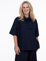 PULLOVER TOP | JULIA-Tops-SHANNON PASSERO-SMALL-MED-NAVY-Coriander