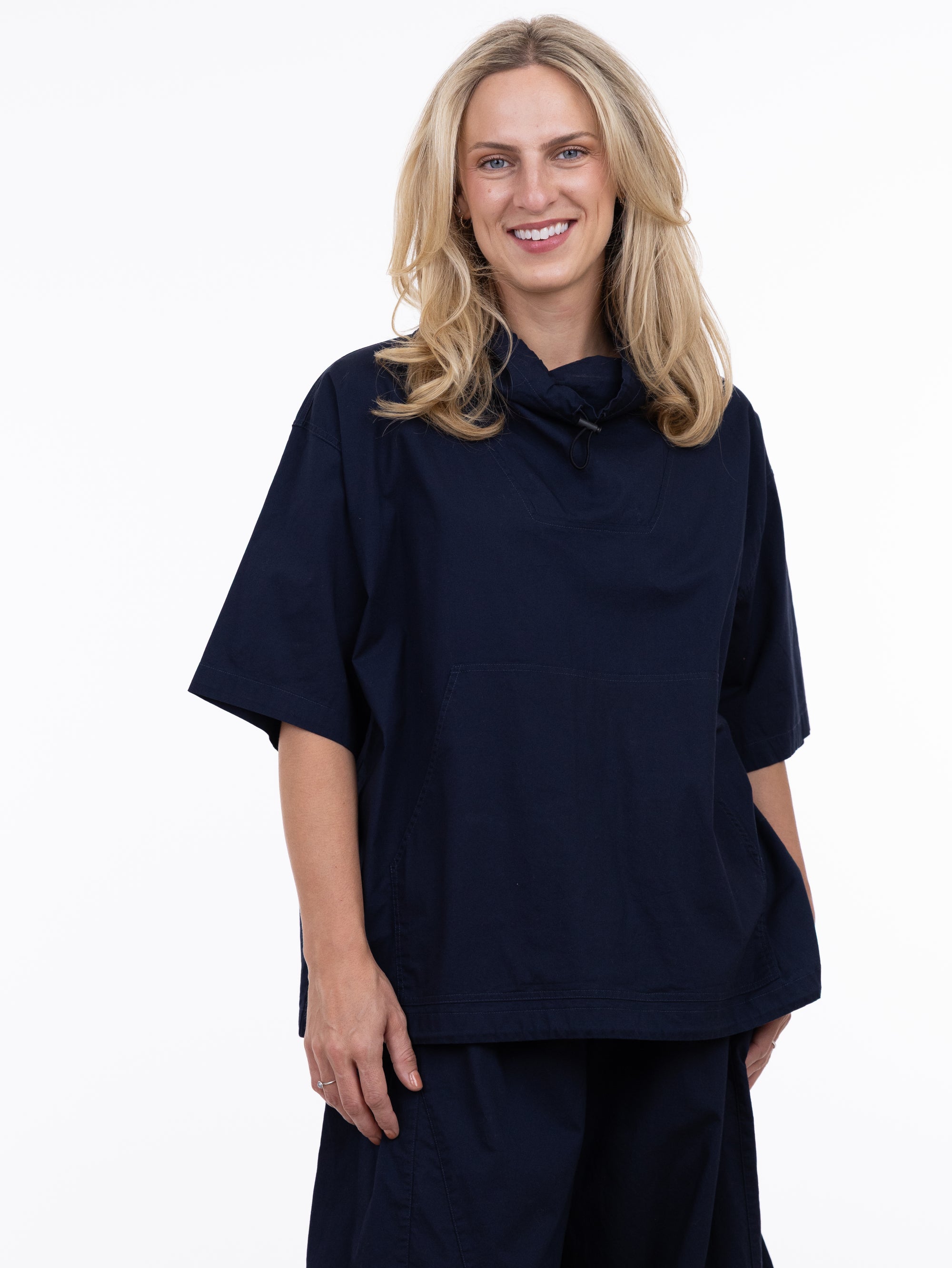 PULLOVER TOP | JULIA-Tops-SHANNON PASSERO-SMALL-MED-NAVY-Coriander