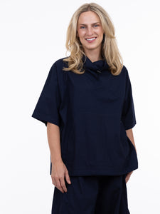 PULLOVER TOP | JULIA-Tops-SHANNON PASSERO-SMALL-MED-NAVY-Coriander