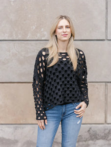 PULLOVER TOP | LULA-Top-SHANNON PASSERO-SMALL-BLACK-Coriander