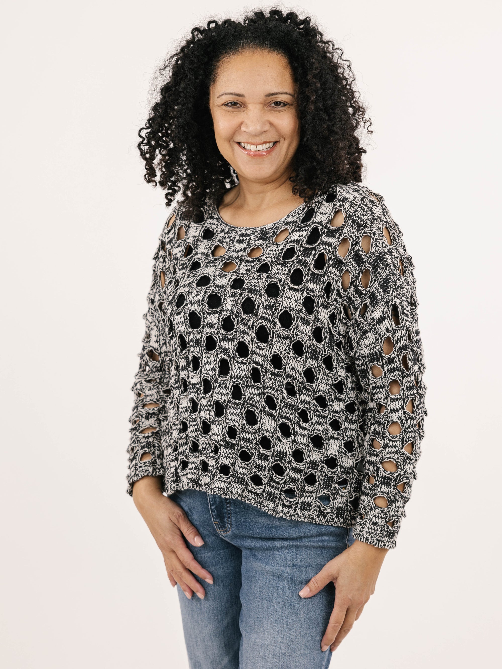 PULLOVER TOP | SHERMAN-Tops-SHANNON PASSERO-SMALL-BLACK MIX-Coriander