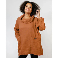 PULLOVER TOP | TILDA-Tops-SHANNON PASSERO STORE-XSMALL-TOFFEE-Coriander