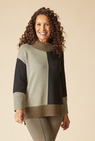 PULLOVER TUNIC SWEATER | YIN YANG MIX IT UP-Jackets & Sweaters-HABITAT-SMALL-UMBER-Coriander