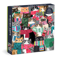 PUZZLE | WINTRY CATS-Puzzle-RAINCOAST-Coriander