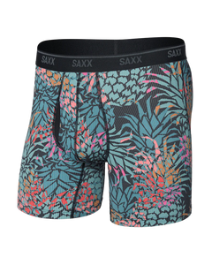 QUEST MESH BOXER BRIEFS | PINEAPPLE PATCH-MULTI-Intimates-SAXX-Coriander