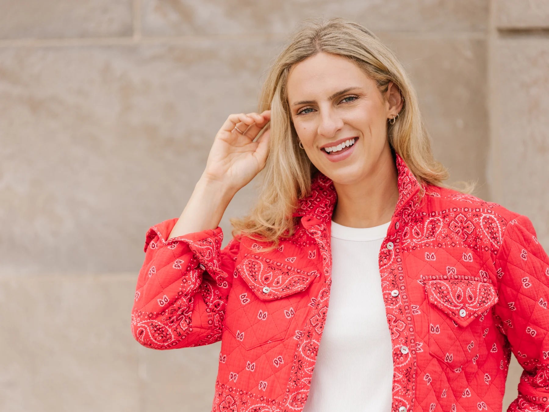 QUILT SHAKET | BANDANA-Jackets & Sweaters-SHANNON PASSERO-Coriander