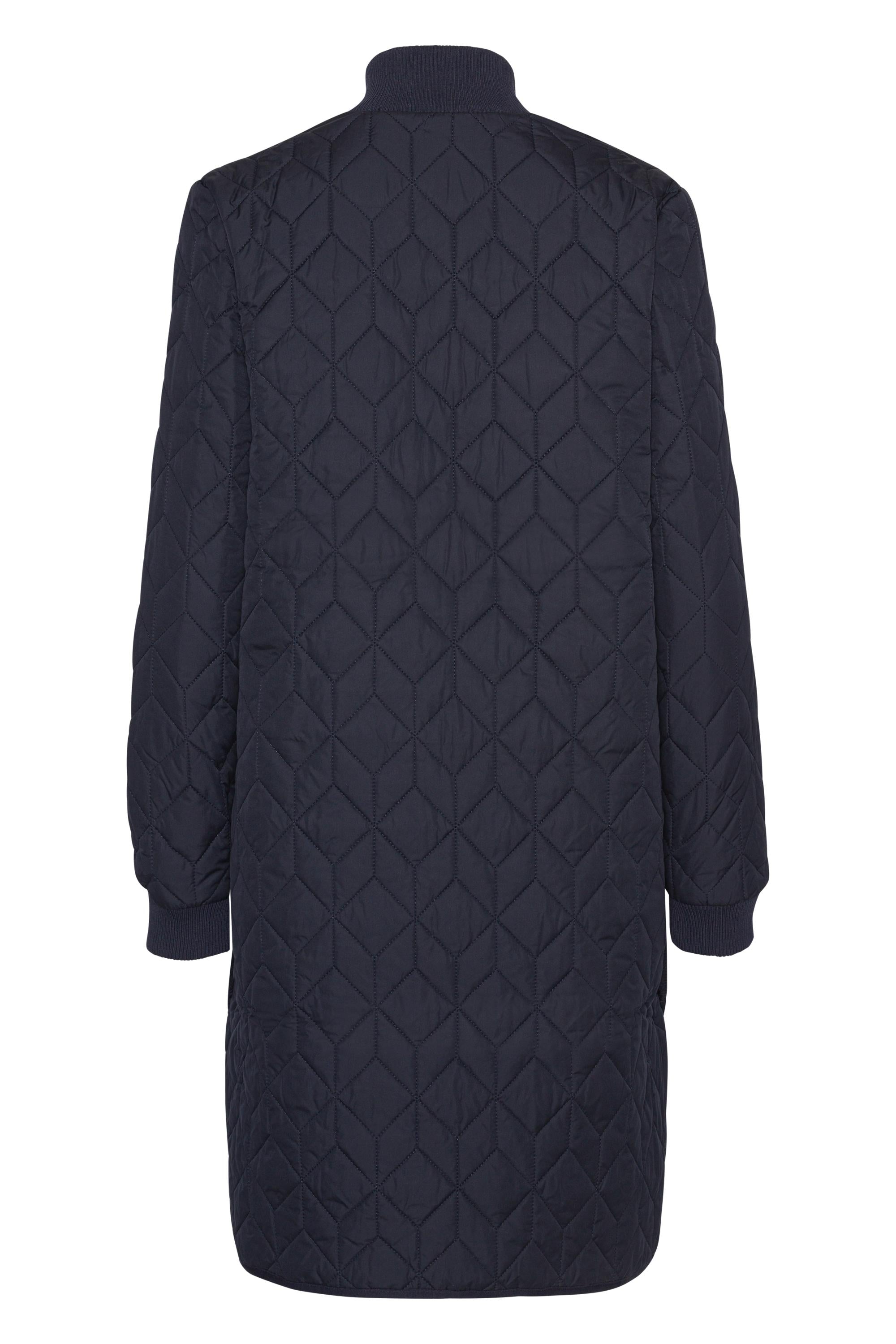 QUILTED COAT | PADDED LONG-Jackets & Sweaters-ILSE JACOBSEN-Coriander