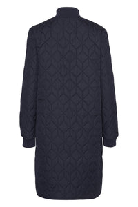 QUILTED COAT | PADDED LONG-Jackets & Sweaters-ILSE JACOBSEN-Coriander