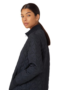 QUILTED COAT | PADDED LONG-Jackets & Sweaters-ILSE JACOBSEN-36-DARK INDIGO 660-Coriander