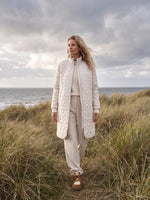 QUILTED COAT | PADDED LONG-Jackets & Sweaters-ILSE JACOBSEN-36-KIT144-Coriander